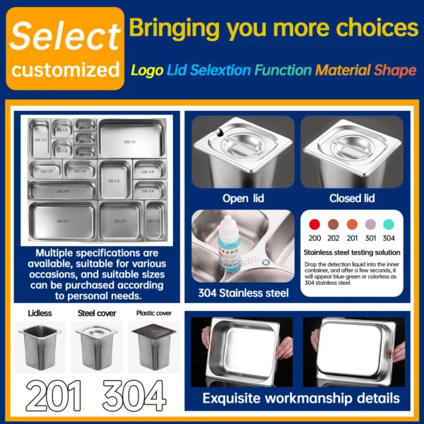 Bulk Stainless Steel GN Pan (6)