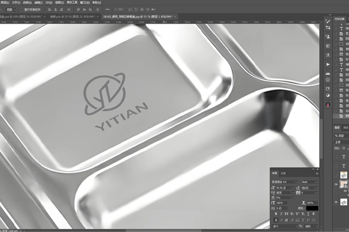 OEM Custom stainless steel food trays