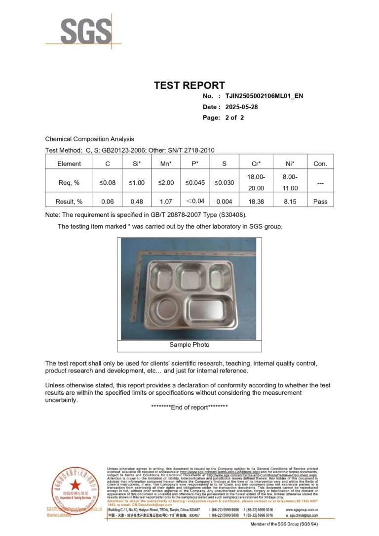 SGS Certified Stainless Steel Food Tray Manufacturer (2)