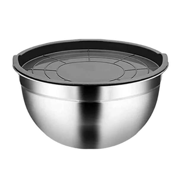 bulk stainless steel mixing bowls with lids (6)