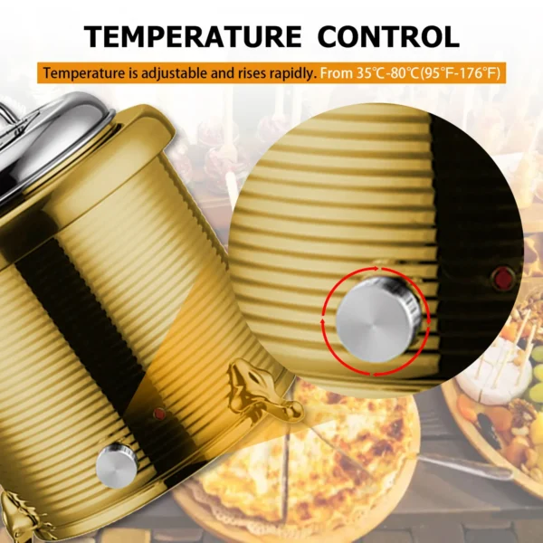 Custom Soup Kettle 13L Threaded, Stainless Steel Electric Soup Warmer in Bulk (4)