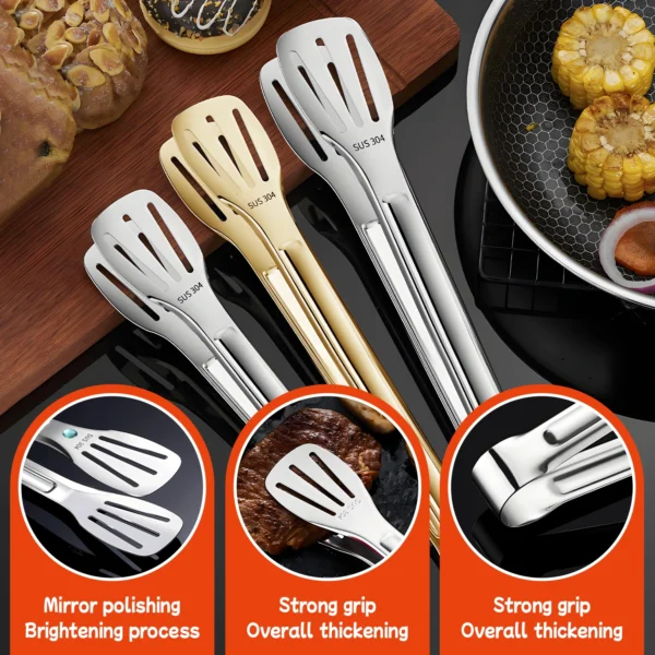 wholesale stainless steel serving tongs (2)