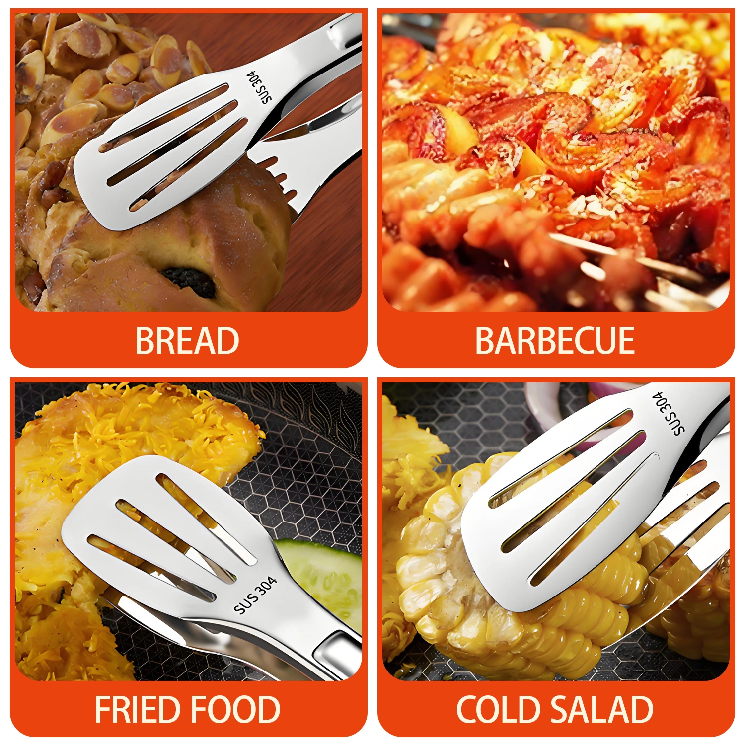 wholesale stainless steel serving tongs (5)