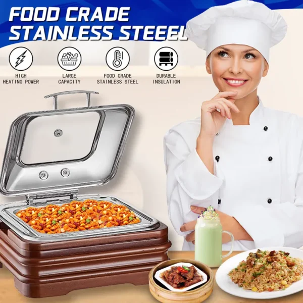 serving chafing dishes