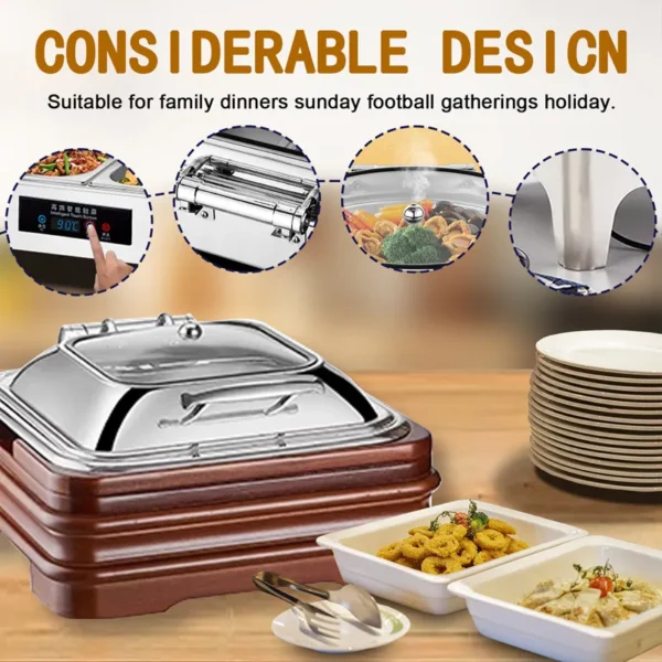 serving chafing dishes