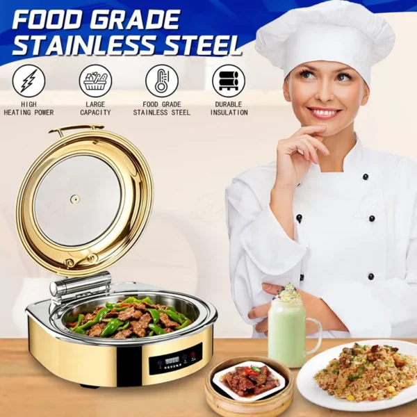custom gold chafing dish