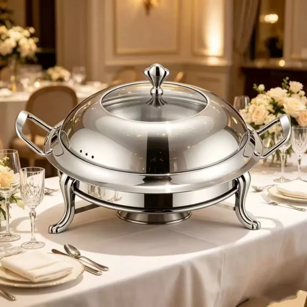 Wholesale Chafing Dishes Stainless Steel 9L, Electric Buffet Chafer with Glass Window Lid Custom