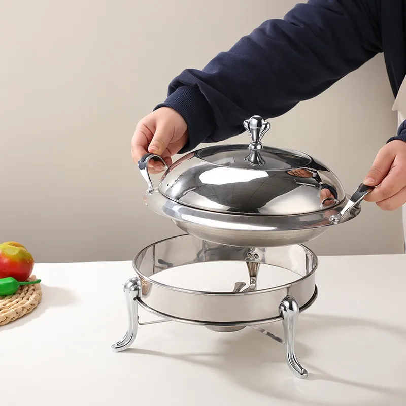 Wholesale Chafing Dishes Stainless Steel 9L, Electric Buffet Chafer with Glass Window Lid Custom - Image 3