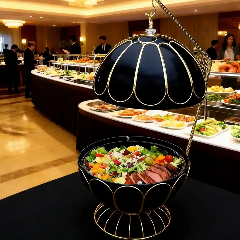 serving chafing dishes