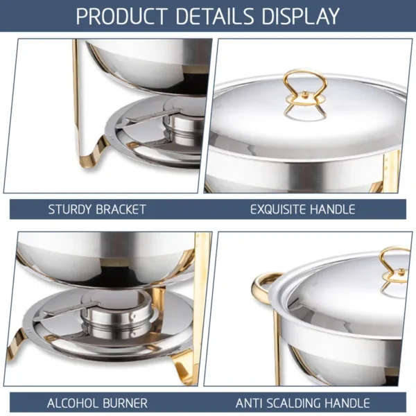 wholesale circle chafing dish